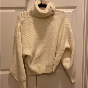 H&M pearl cowl neck sweater